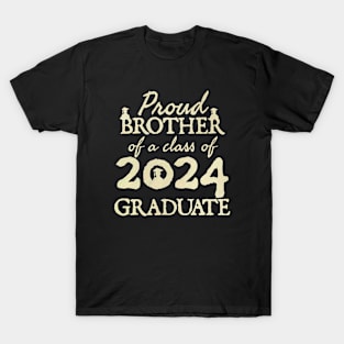 Proud Brother Of A Class Of 2024 Graduate Senior Graduation T-Shirt